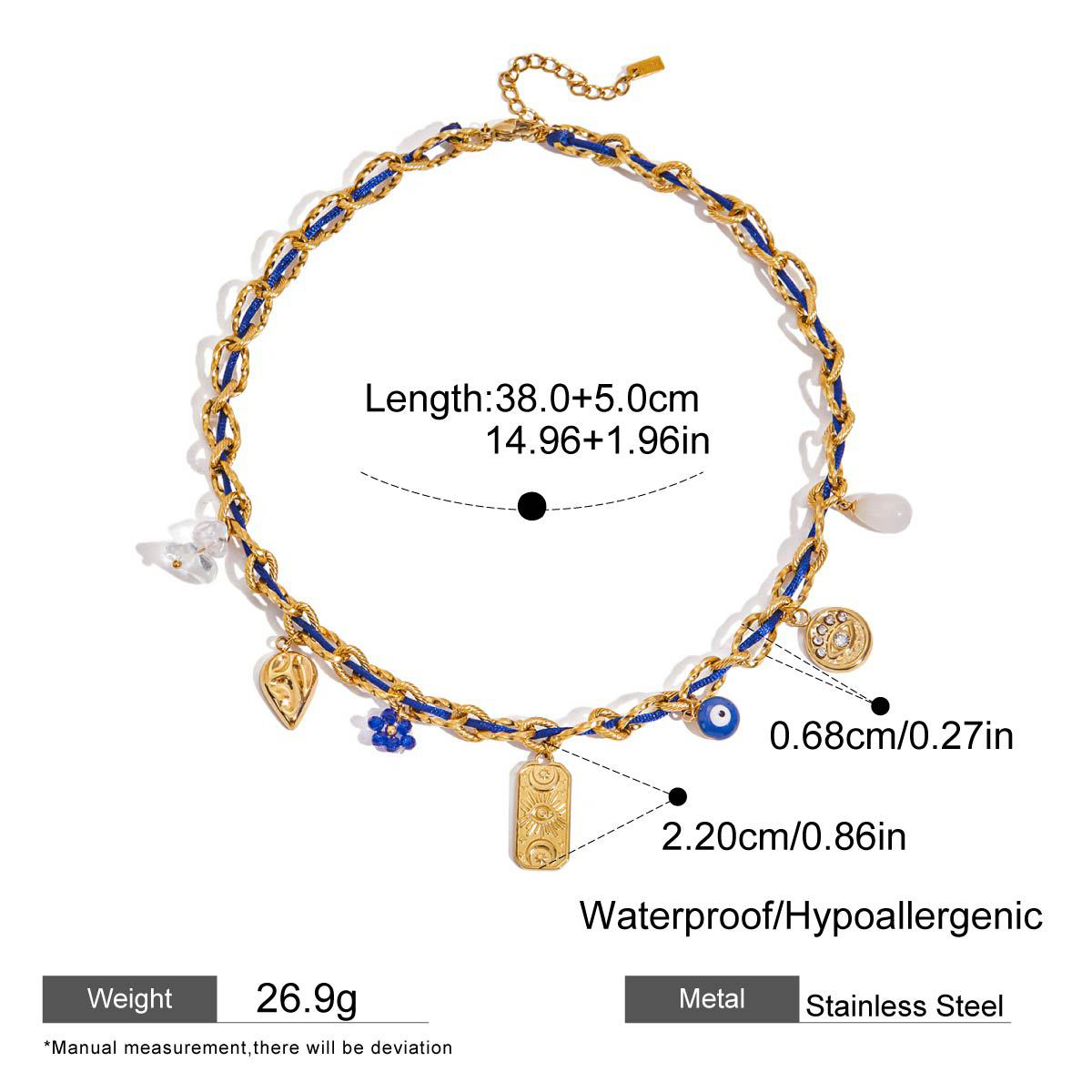 Titanium Steel Rope Necklace – Fade-Resistant Stainless Steel Luxury Choker