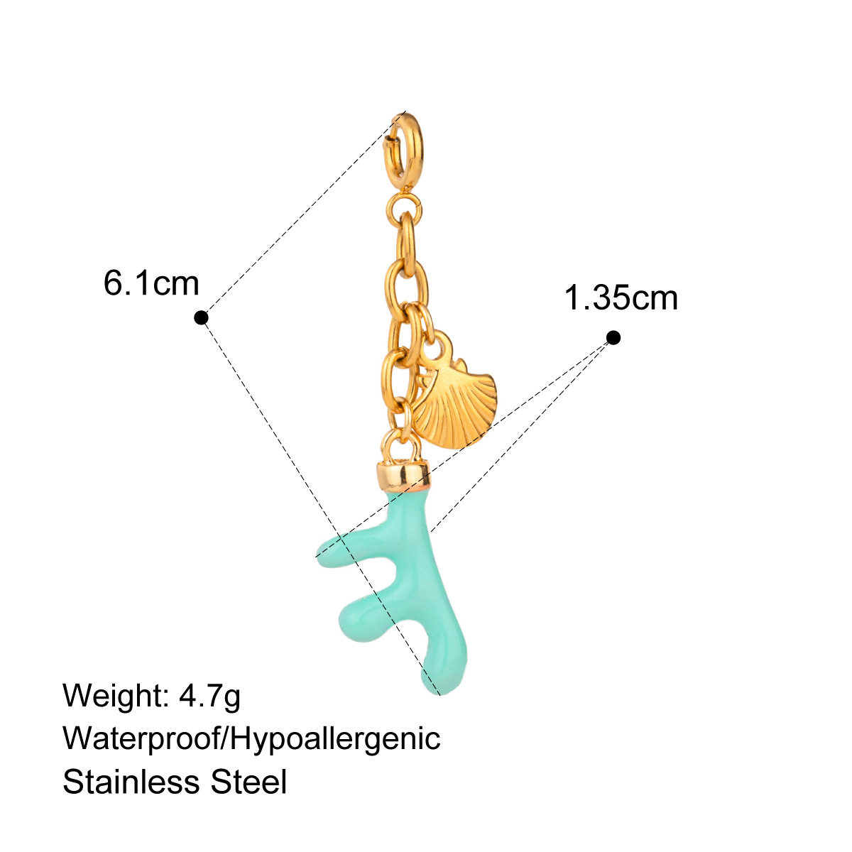 Stainless Steel Bikini Pendant Connecting Clasp DIY Pendant Titanium Steel High Color Retention Jewelry Accessories