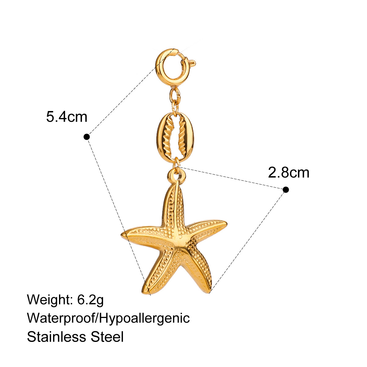 Stainless Steel Bikini Pendant Connecting Clasp DIY Pendant Titanium Steel High Color Retention Jewelry Accessories