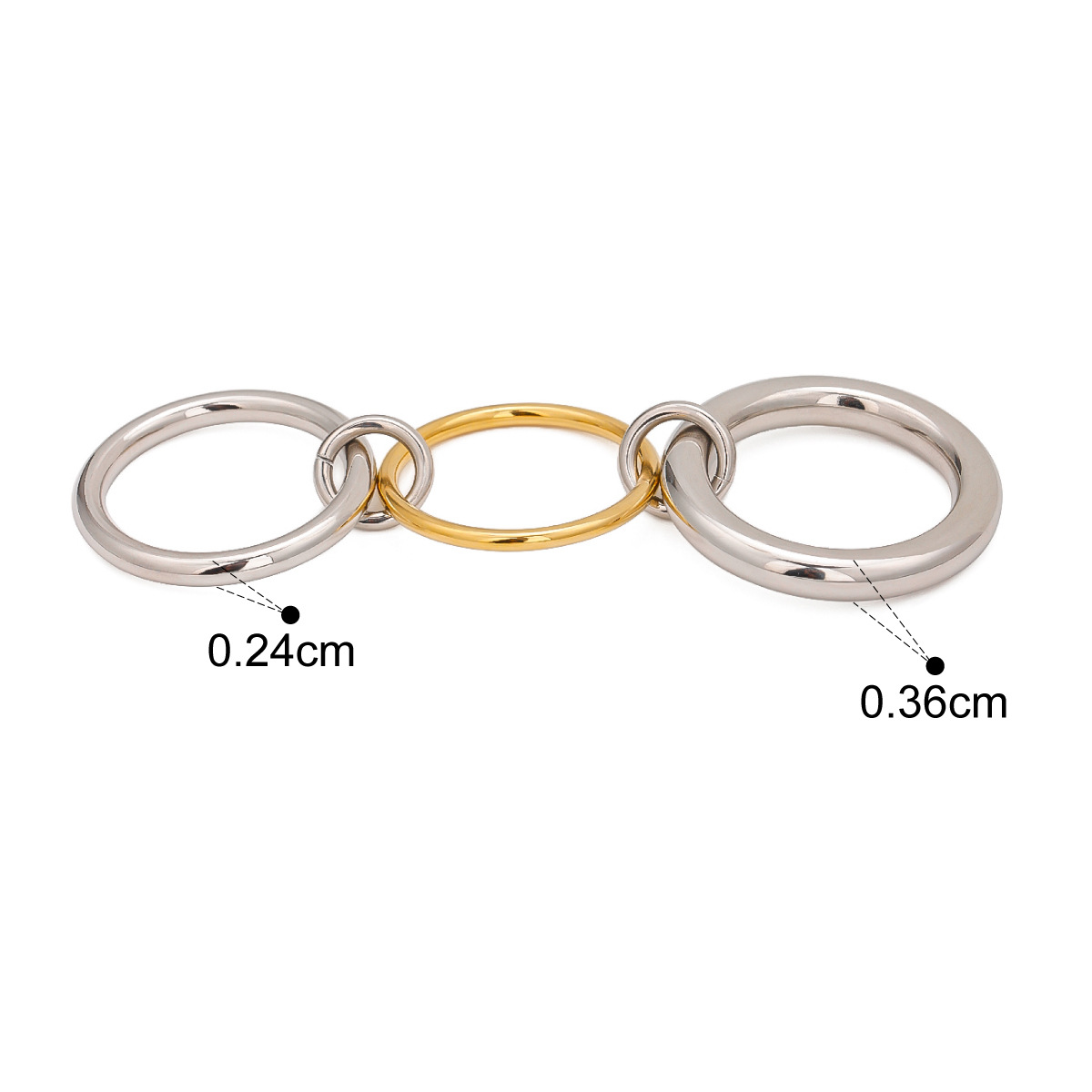 Layered Pearl Ring with Geometric Band - Luxurious Gold/Silver Plated Stainless Steel Stackable Ring