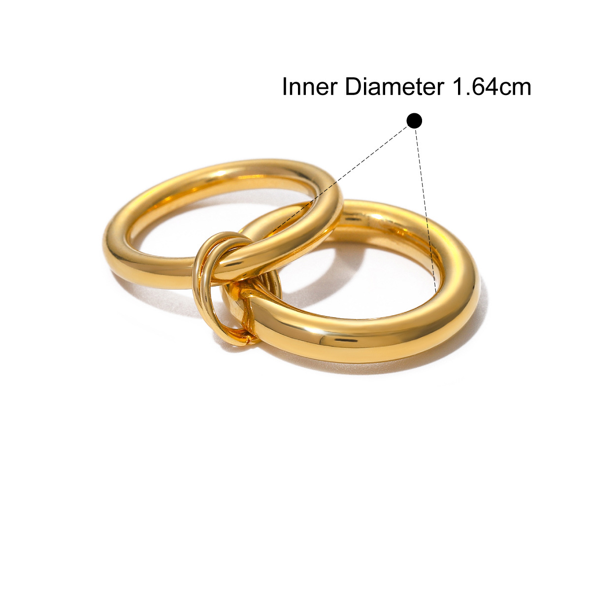 Layered Pearl Ring with Geometric Band - Luxurious Gold/Silver Plated Stainless Steel Stackable Ring