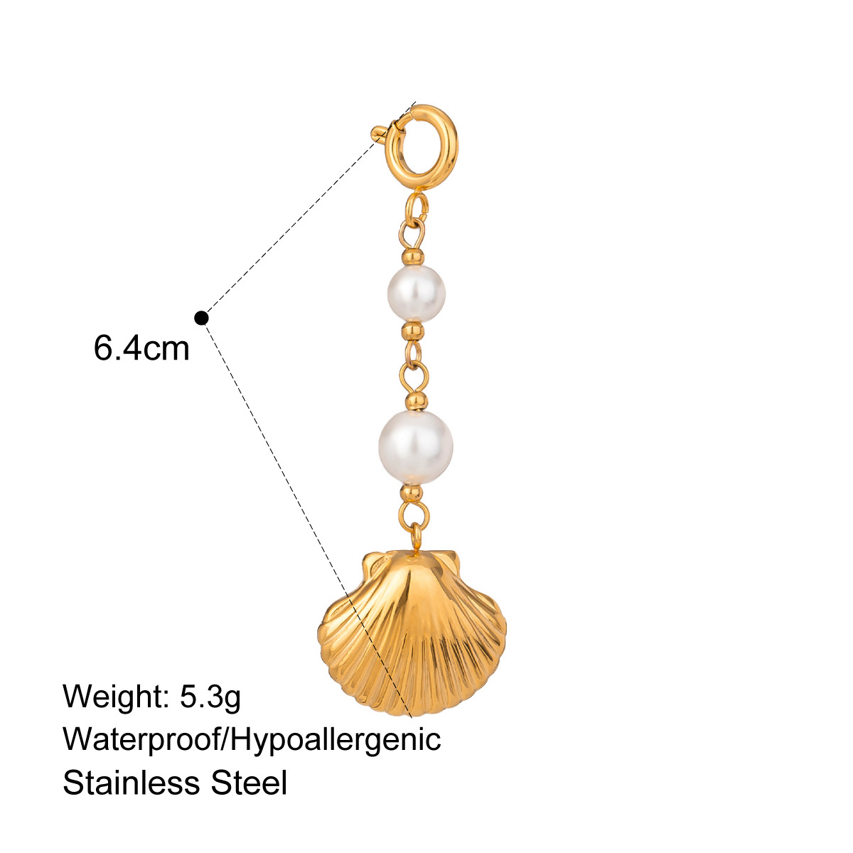 Stainless Steel Bikini Pendant Connecting Clasp DIY Pendant Titanium Steel High Color Retention Jewelry Accessories