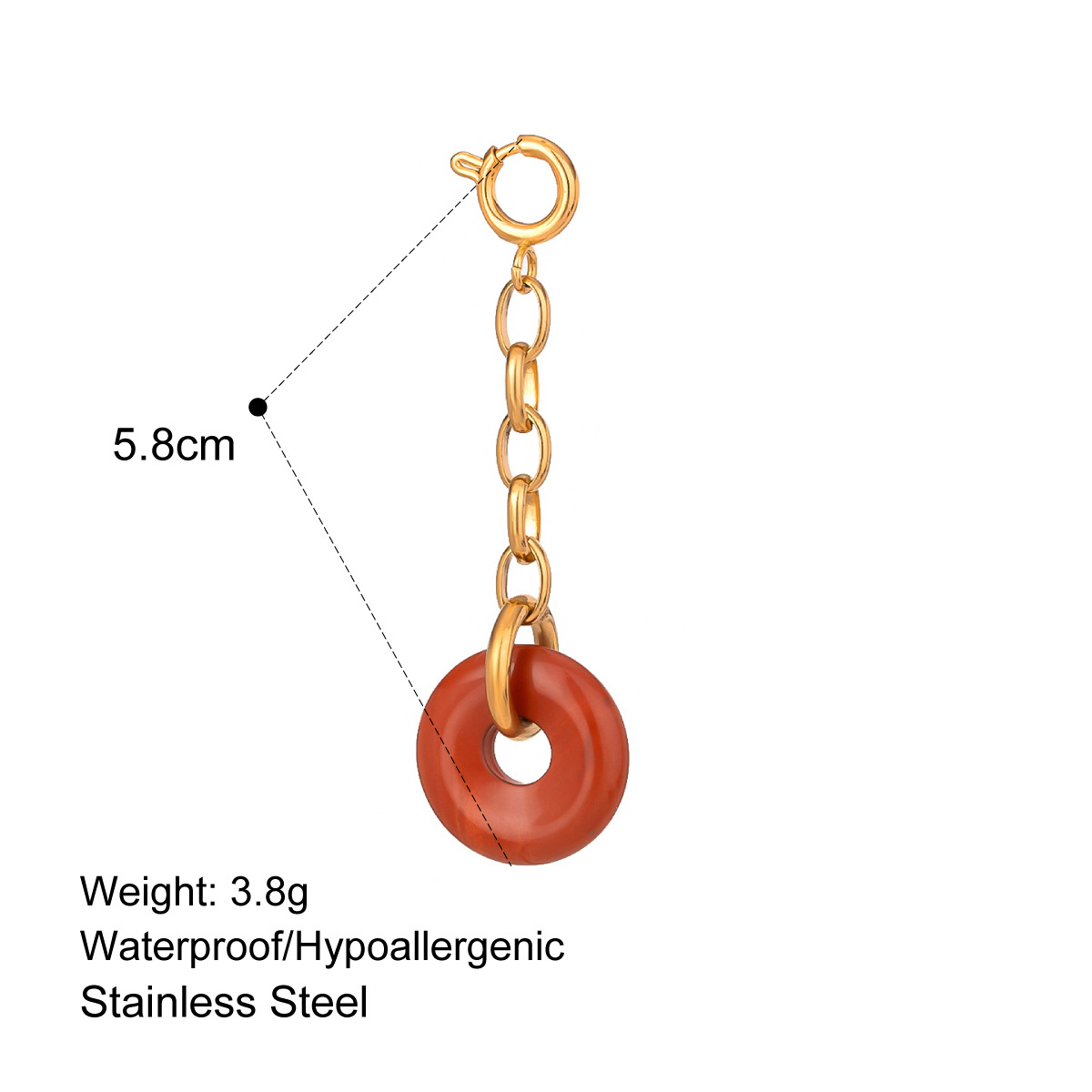 Stainless Steel Bikini Pendant Connecting Clasp DIY Pendant Titanium Steel High Color Retention Jewelry Accessories