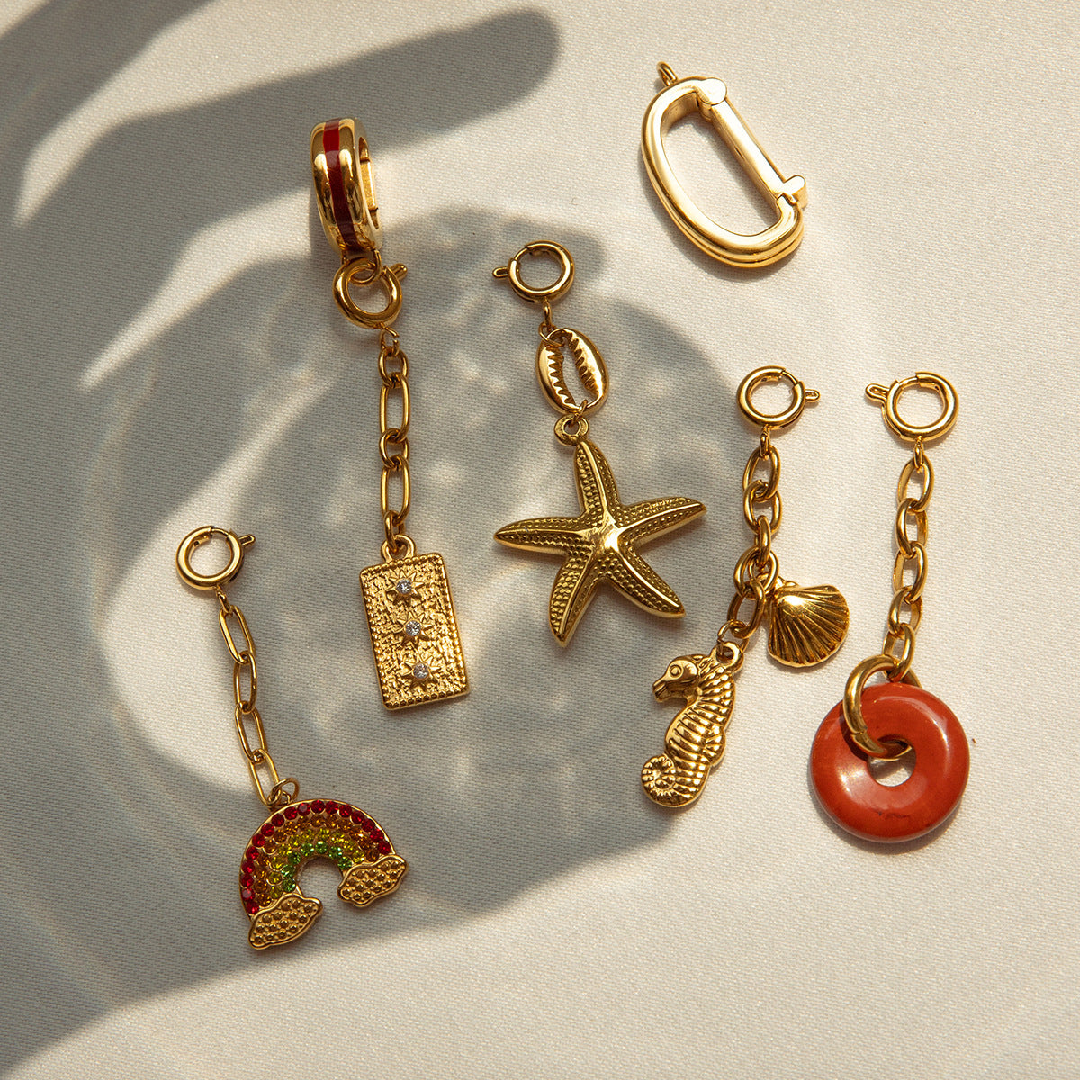 Stainless Steel Bikini Pendant Connecting Clasp DIY Pendant Titanium Steel High Color Retention Jewelry Accessories