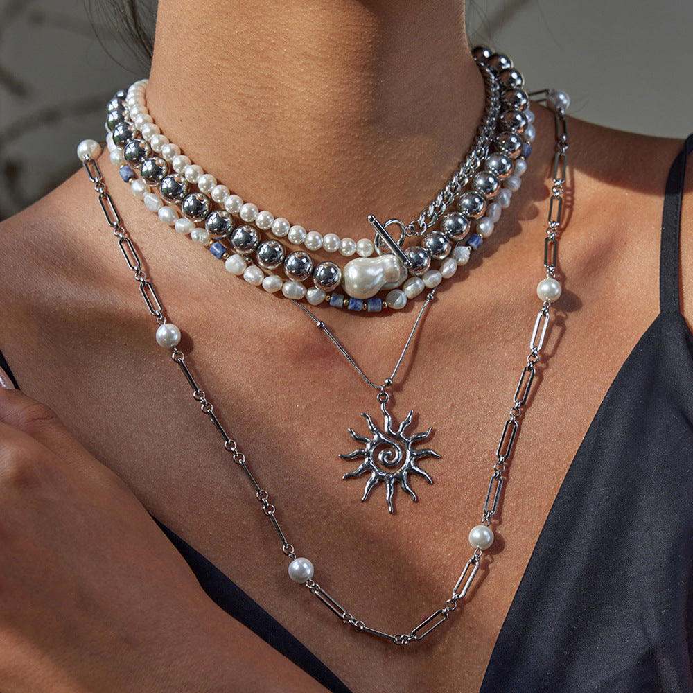 Delicate Layered Necklace Set - Gold Plated Vacation Jewelry for Everyday Elegance