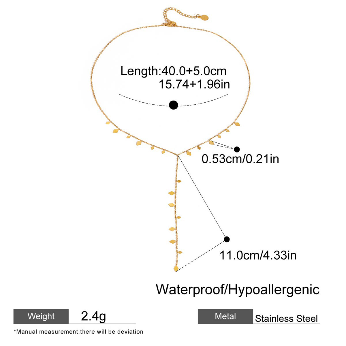 Titanium Steel Rope Necklace – Fade-Resistant Stainless Steel Luxury Choker