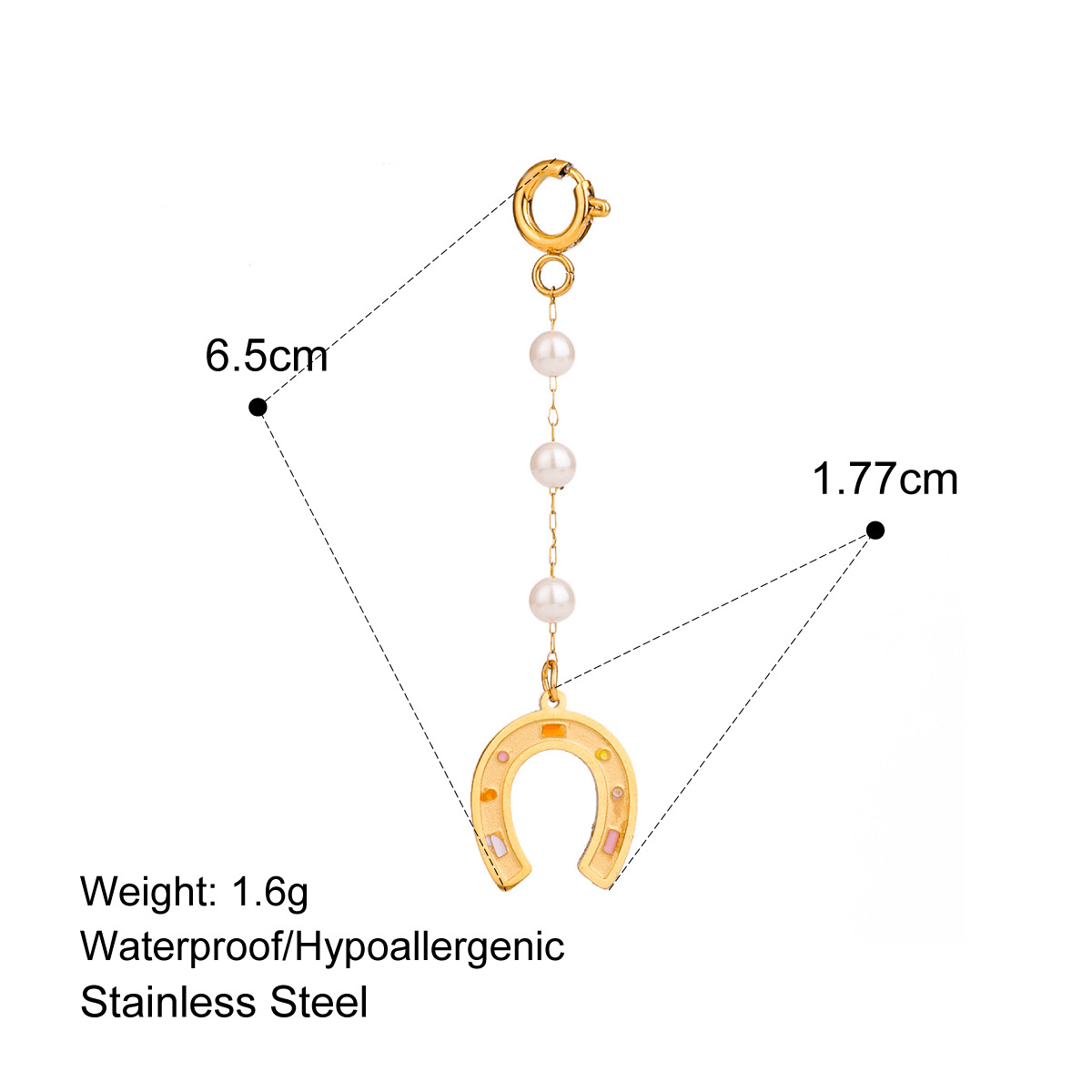 Stainless Steel Bikini Pendant Connecting Clasp DIY Pendant Titanium Steel High Color Retention Jewelry Accessories
