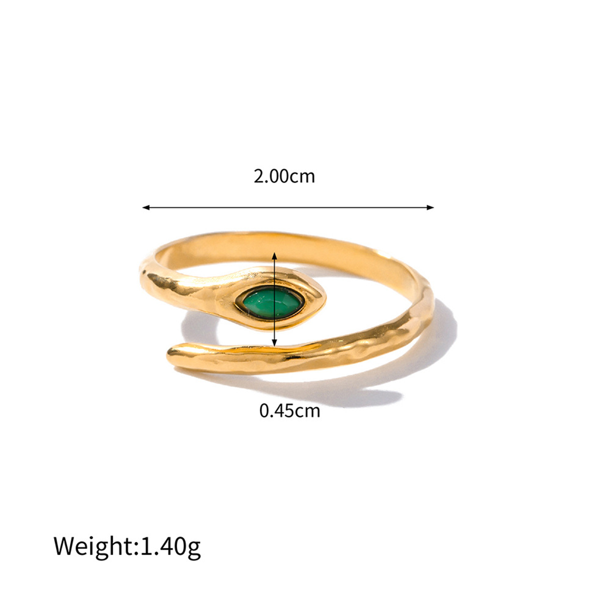 Instagram-inspired Open Band Ring - Fade-resistant & Lightweight Stainless Steel Ring