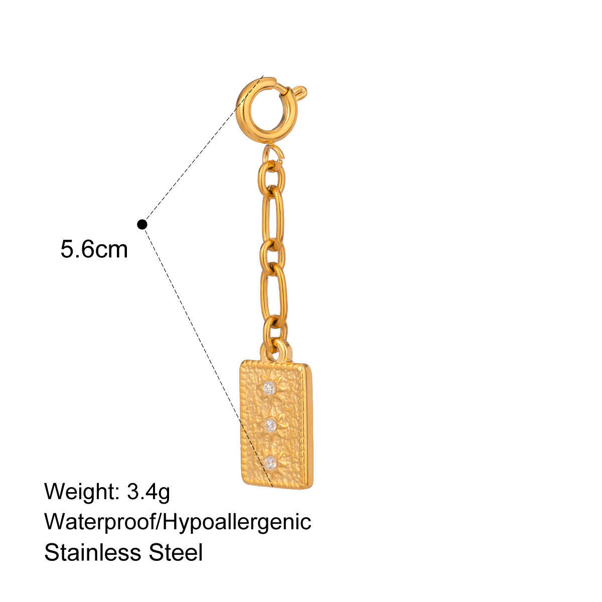 Stainless Steel Bikini Pendant Connecting Clasp DIY Pendant Titanium Steel High Color Retention Jewelry Accessories