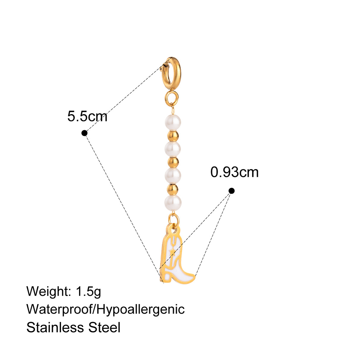 Stainless Steel Bikini Pendant Connecting Clasp DIY Pendant Titanium Steel High Color Retention Jewelry Accessories